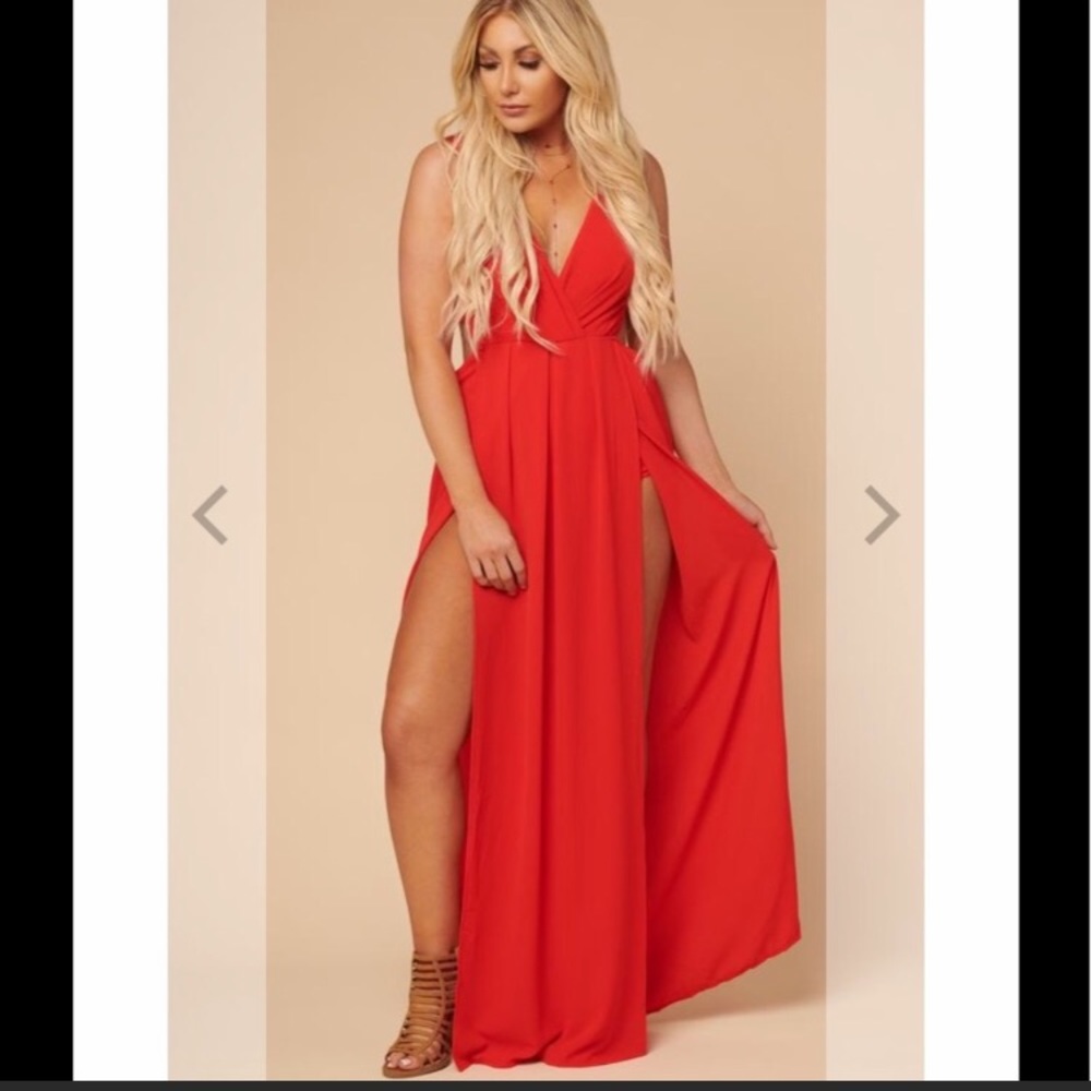 Nanamacs bodysuit maxi red